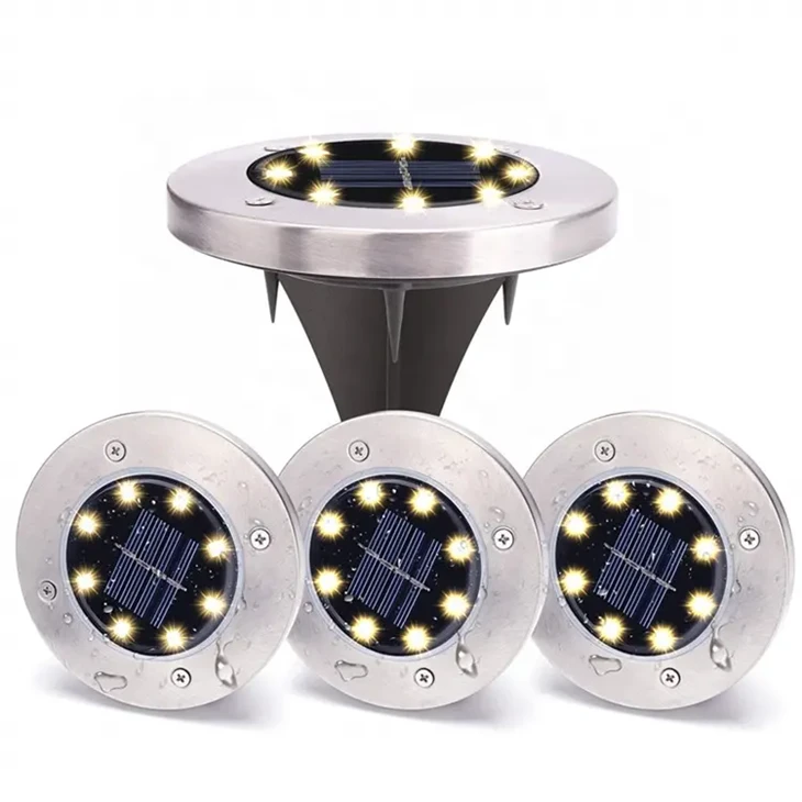 Solar-powered ground lights upgrade outdoor garden waterproof and bright ground lighting suppliers
