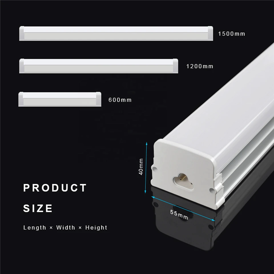 Kereskedelmi/lakósági irodai 600/1200/1500mm 2/4/5/8ft csatlakoztatható LED lineáris lámpák/LED szalaglámpák