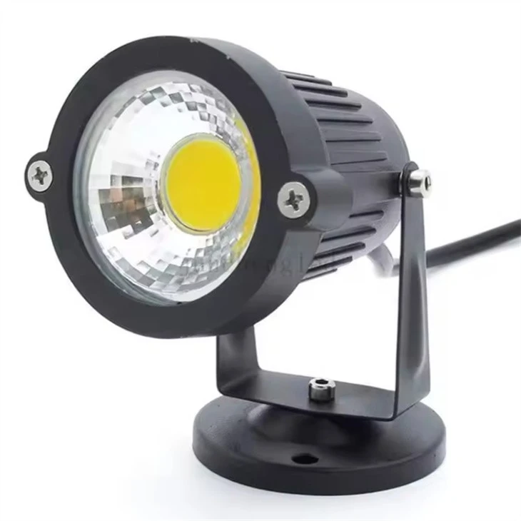 black garden spike lights