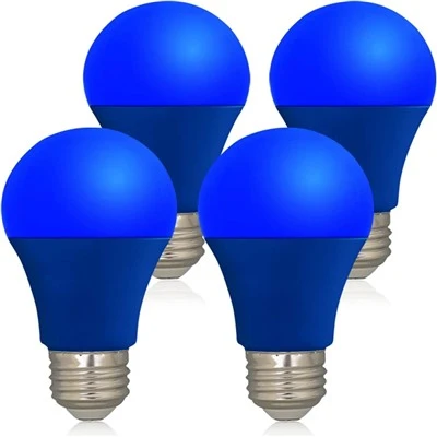 LED kék színű izzó - A19 E26 alapizzók 9W