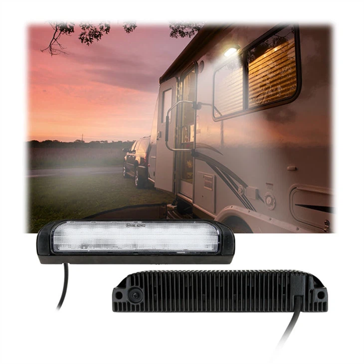 RV CustomerAdmin/IPSsual-Színes külső világítás (5/9") - Fehér/borostyánsárga LED pótkocsikhoz/teherautókhoz/tornákhoz