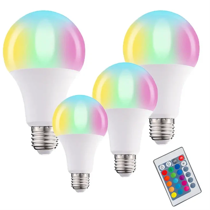RGB távirányító Smart Led Light Bulb 9w E27 E26 B22 LED Smart Bulb