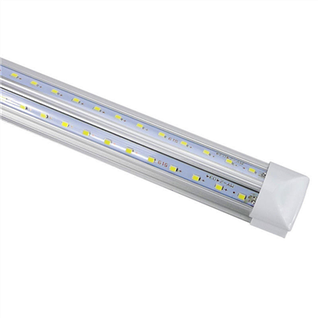 8 lábos T8 LED fagyasztólámpa|V-Alakú hűtőborda|75W 6500K átlátszó lencse