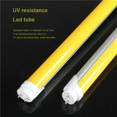 Sárga T12 Tube Guard - 4 láb - Illik a LED-ekhez és a fénycsövekhez