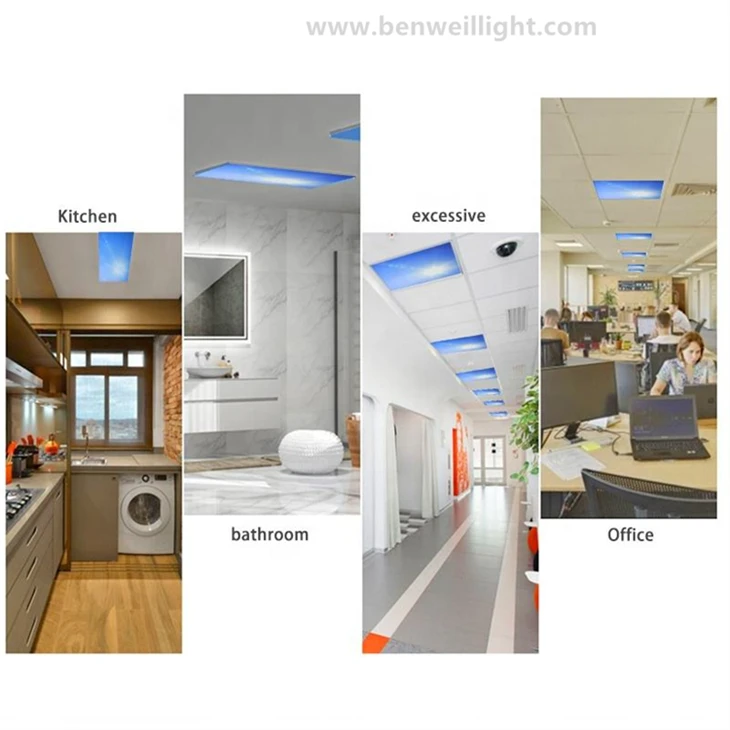 Smart WiFi LED Skylight Panel - 600x600mm Virtual Blue Sky Ceiling Light high quality